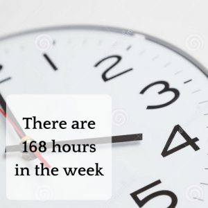 There are 168 hours in a week (2)